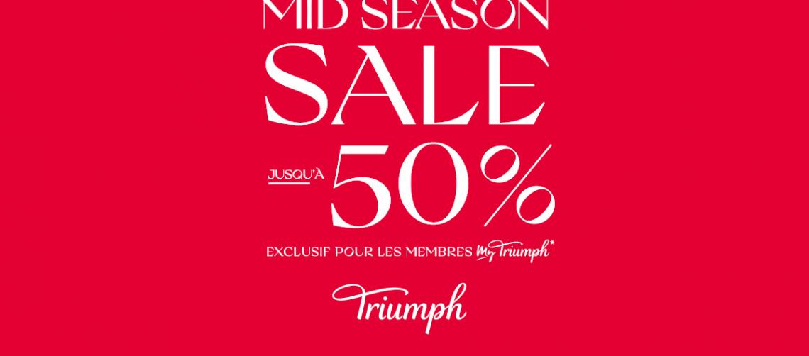 Soldes de mi-saison 50% chez Triumph