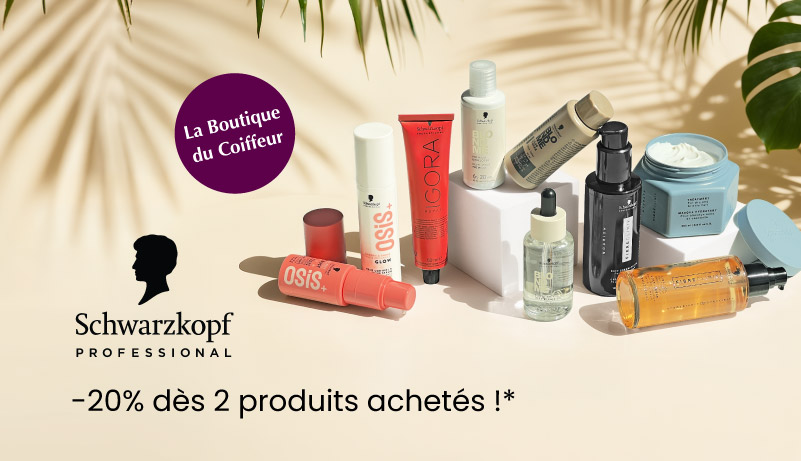 -20% chez la Boutique du Coiffeur sur les produits Schwarzkopf Professional